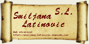 Smiljana Latinović vizit kartica